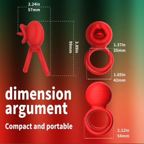 G-Noktası Uyarımlı 10 Modlu Titreşimli Penis Halkası – Çift Yönlü Haz