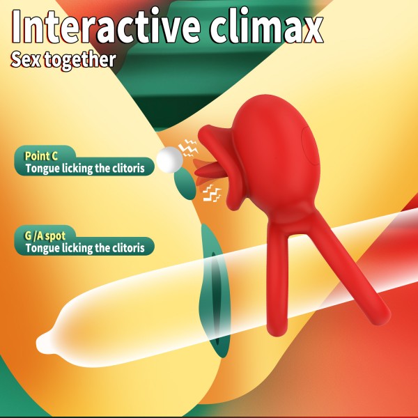 G-Noktası Uyarımlı 10 Modlu Titreşimli Penis Halkası – Çift Yönlü Haz