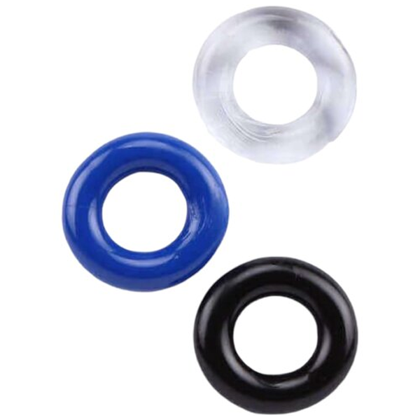 Stay Hard 3’lü Silikon Penis Halka Seti – Esnek ve Güvenli Performans Desteği