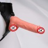 Gerçekçi Doku 19 cm Strapon Protez Dildo – Ayarlanabilir Kemerli, Medikal Silikon, Orta Boy