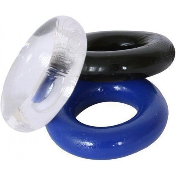 Stay Hard 3’lü Silikon Penis Halka Seti – Esnek ve Güvenli Performans Desteği