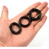 Stay Hard 3’lü Siyah Silikon Penis Halkası Seti – Farklı Boy, Yoğun His