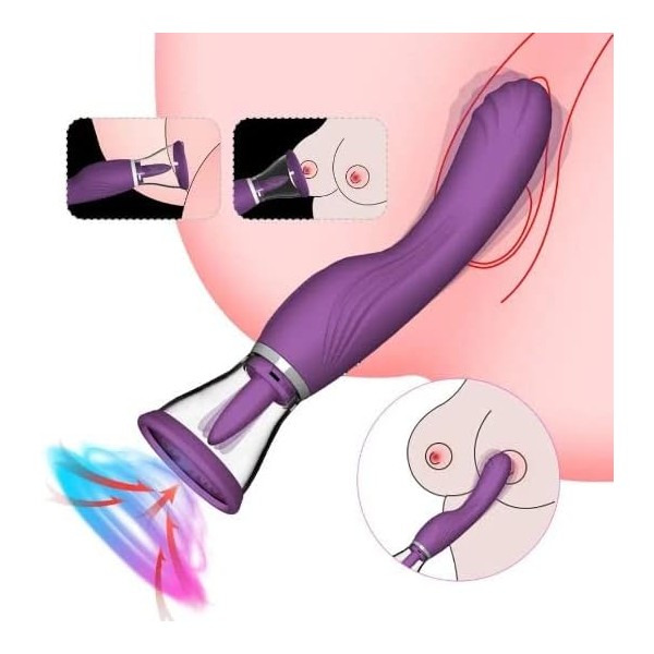 Charoite 3’ü 1 Arada Emme, Yalama ve G-Nokta Vibratörü – Çok Modlu Tasarım