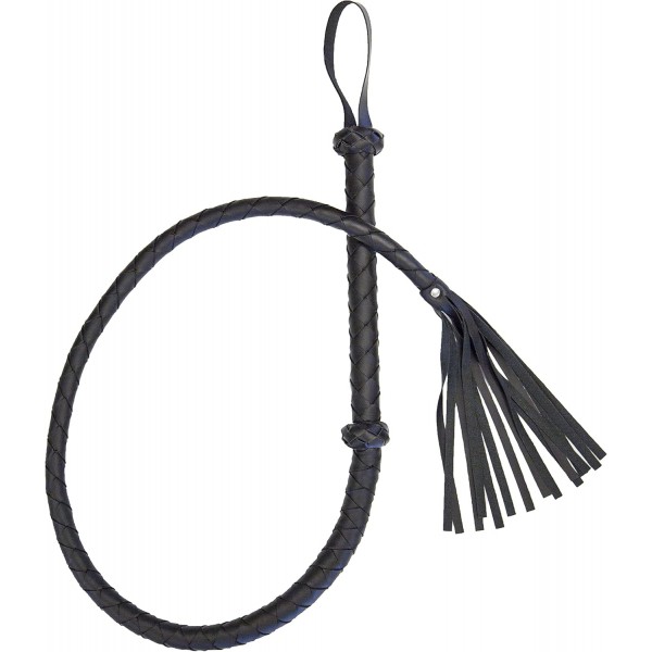 Tutkuyu Zirveye Taşıyan 150 cm Örgülü Deri Görünümlü Kırbaç