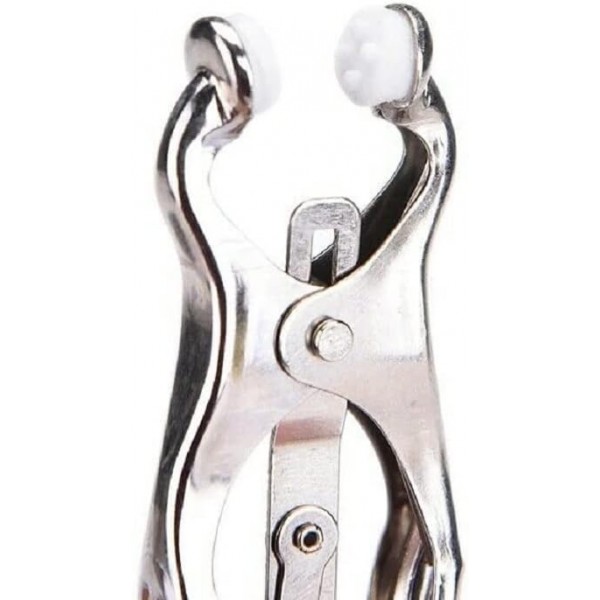 Extreme Zincirli Ayarlanabilir Metal Göğüs Kelepçesi