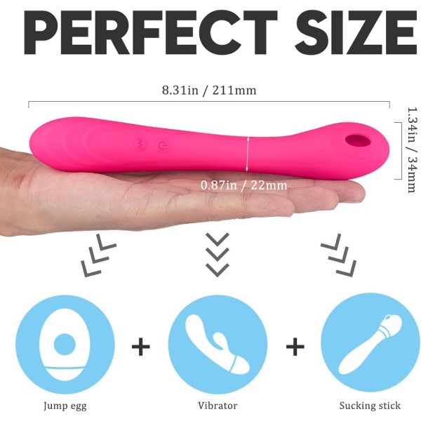 Charming Bendable Sucking Emme Özellikli Bükülebilir Şarjlı Vibratör