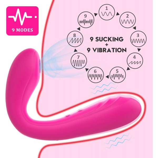 Charming Bendable Sucking Emme Özellikli Bükülebilir Şarjlı Vibratör