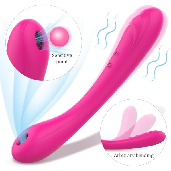 Charming Bendable Sucking Emme Özellikli Bükülebilir Şarjlı Vibratör