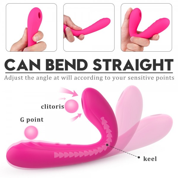 Charming Bendable Sucking Emme Özellikli Bükülebilir Şarjlı Vibratör