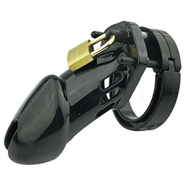 Ayarlanabilir Siyah Chastity Device Penis Kafesi – Hafif Polikarbonat Tasarım