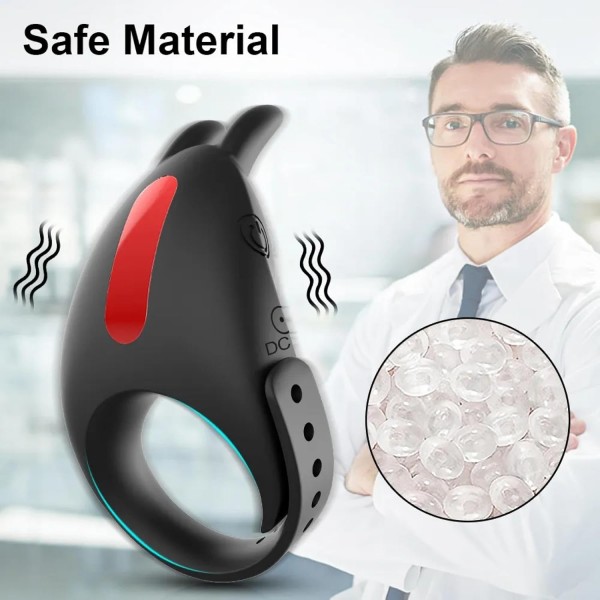 Ayarlanabilir Penis Halkası – 7 Titreşim Modlu ve Mastürbatör Uyumlu