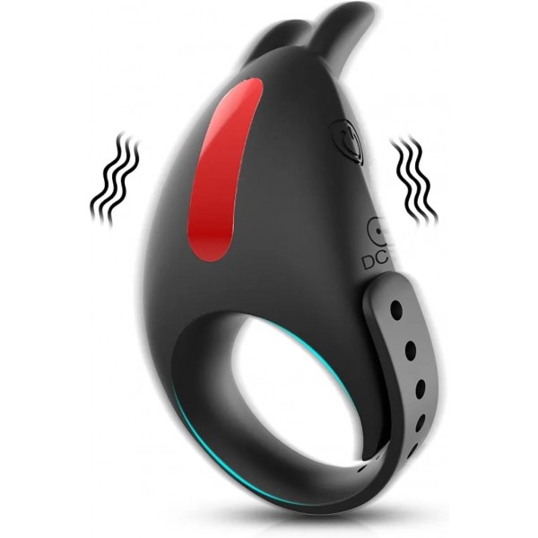 Ayarlanabilir Penis Halkası – 7 Titreşim Modlu ve Mastürbatör Uyumlu