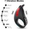Ayarlanabilir Penis Halkası – 7 Titreşim Modlu ve Mastürbatör Uyumlu