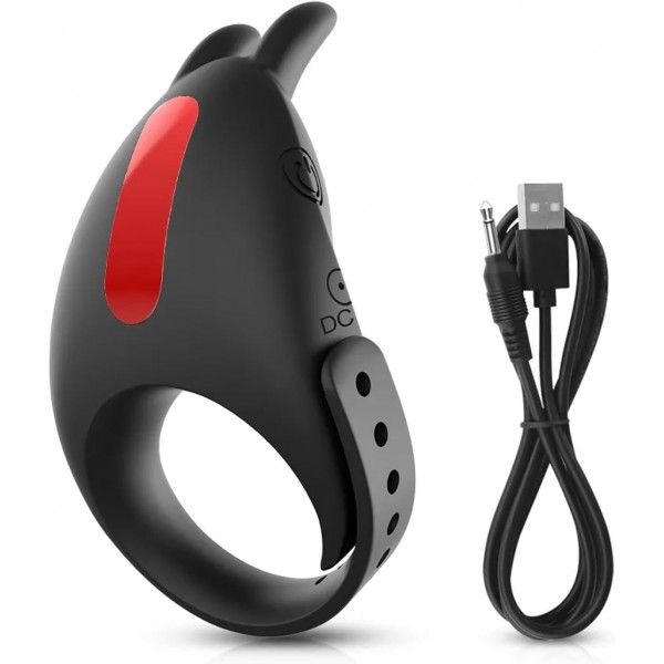 Ayarlanabilir Penis Halkası – 7 Titreşim Modlu ve Mastürbatör Uyumlu