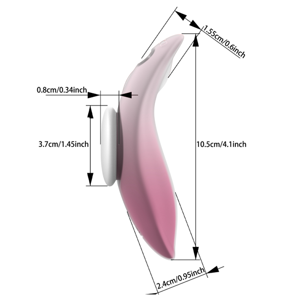 Mıknatıslı Külot İçi Giyilebilir Uzaktan Kumandalı Vibratör (10 Mod, Şarjlı)