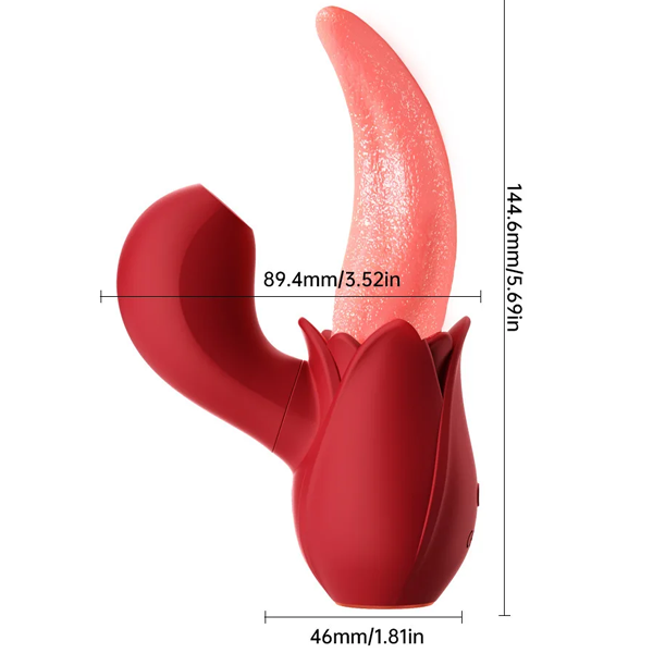 10 Modlu Dil Yalama & Emiş Özellikli Vibratör – G Noktası ve Klitoris Uyarıcı USB Şarjlı