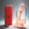 Noxxx Realistik Testisli Dildo 19 cm Vantuzlu Gerçekçi Tasarım