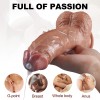 Yedda Realistik Damarlı Vantuzlu Silikon Dildo 23,5 cm