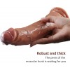 Yedda Realistik Damarlı Vantuzlu Silikon Dildo 23,5 cm