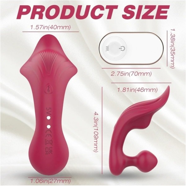 Uzaktan Kumandalı Giyilebilir Vajinal ve Anal Vibratör – 9 Modlu