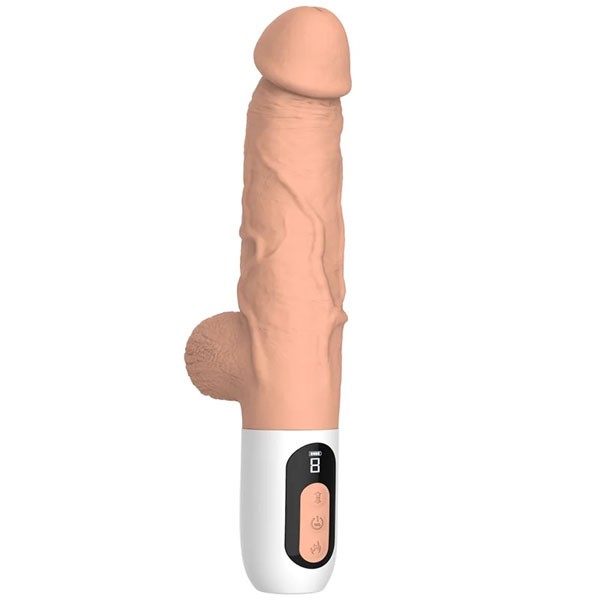 VEXXOR Isıtmalı, Uzaktan Kumandalı İtmeli Vibratör – 18 cm