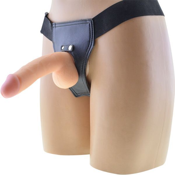 Ultra Yumuşak Testisli Realistik Belden Penis