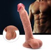 Dual Layered Realistic Silicone Dildo - 21 cm