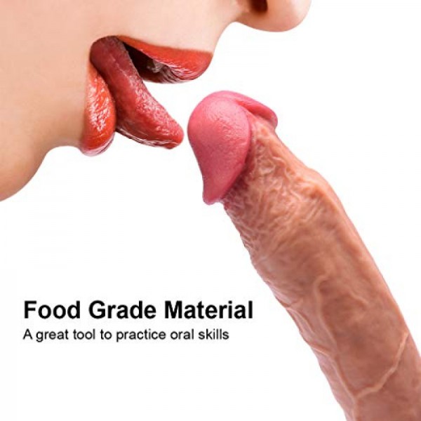 Dual Layered Realistic Silicone Dildo - 21 cm