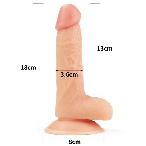 Güçlü Emişli Gerçekçi Anal Yapay Penis - 18 cm