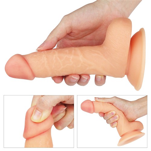 Güçlü Emişli Gerçekçi Anal Yapay Penis - 18 cm
