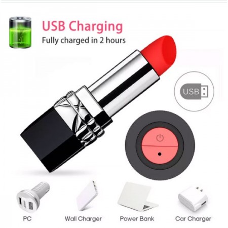 Şarj Edilebilir Ruj Vibratör - 10 cm