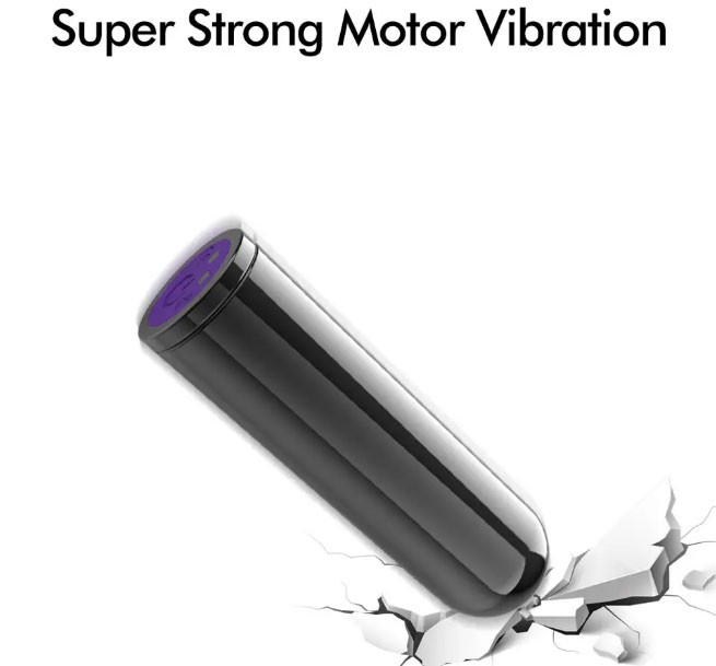 Su Geçirmez 10 Hız Şarj Edilebilir Bullet Vibratör - 8 cm
