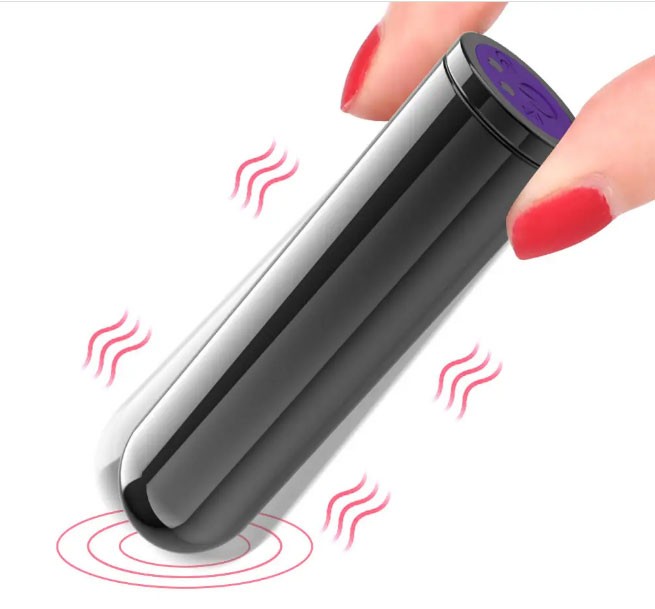 Su Geçirmez 10 Hız Şarj Edilebilir Bullet Vibratör - 8 cm