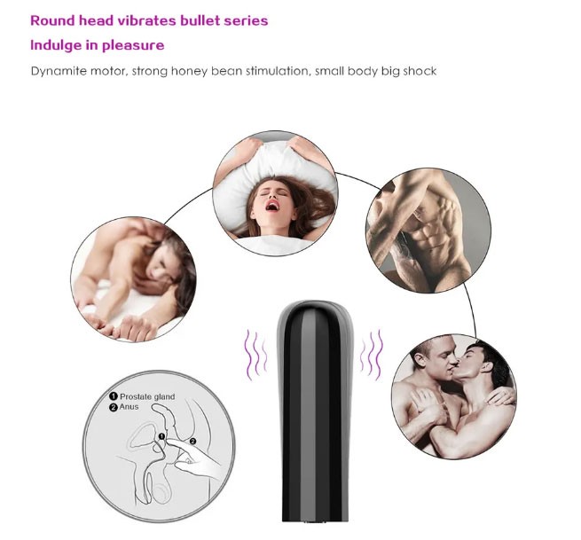 Su Geçirmez 10 Hız Şarj Edilebilir Bullet Vibratör - 8 cm