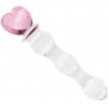 Pembe Kalp Anal Boncuk Yapay Penis - 16 Cm