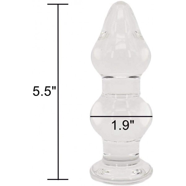 G-Spot Masajı Kristal Anal Plug Butt - 15 Cm