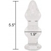 G-Spot Masajı Kristal Anal Plug Butt - 15 Cm