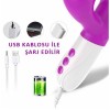 İleri Geri Hareketli Isıtmalı Emme Modlu Şarjlı Rabbit Vibratör