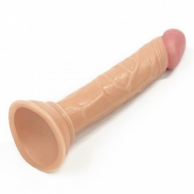 Yumuşak Silikon Anal Vajinal Yapay Penis - 14 cm