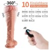 Uzaktan Kumandalı Şarjlı Realistik Penis Döner Başlı - 25.5 cm ile Tanışın!