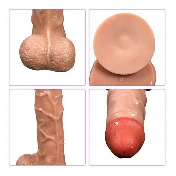 Shequ Bronte Şarjlı Döner Başlı Uzaktan Kumandalı Realistik Dildo 20.5 cm