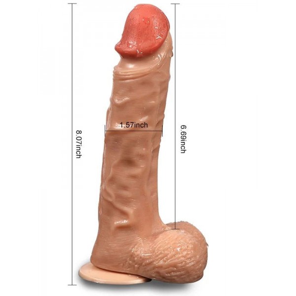Shequ Bronte Şarjlı Döner Başlı Uzaktan Kumandalı Realistik Dildo 20.5 cm