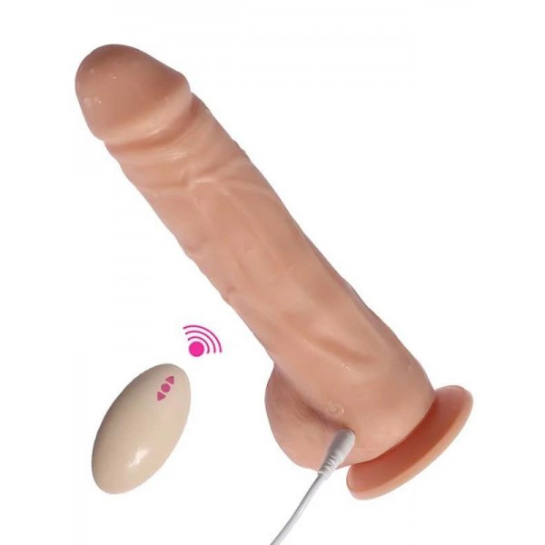 Big Detective Şarjlı Uzaktan Kumandalı Titreşimli Dildo 19 cm