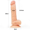 LoveToy 20 cm Gerçekçi İçi Dolu Ayarlanabilir Belden Bağlamalı Strap-On