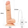 LoveToy Belden Bağlamalı Titreşimli İçi Dolu Penis - 20 cm