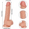 Gerçekçi Testisli Dildo Penis 21cm