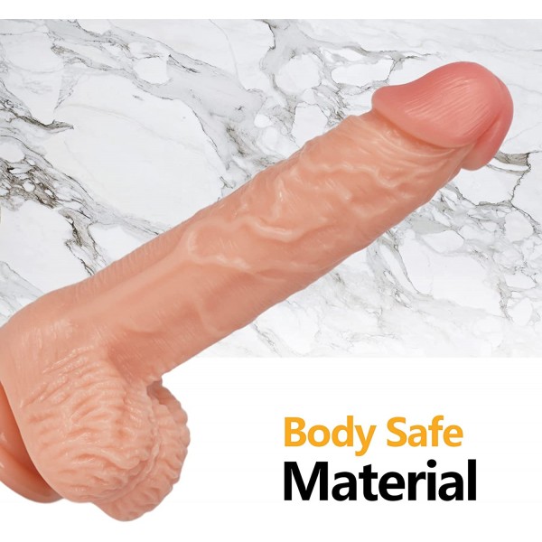 Gerçekçi Testisli Dildo Penis 21cm