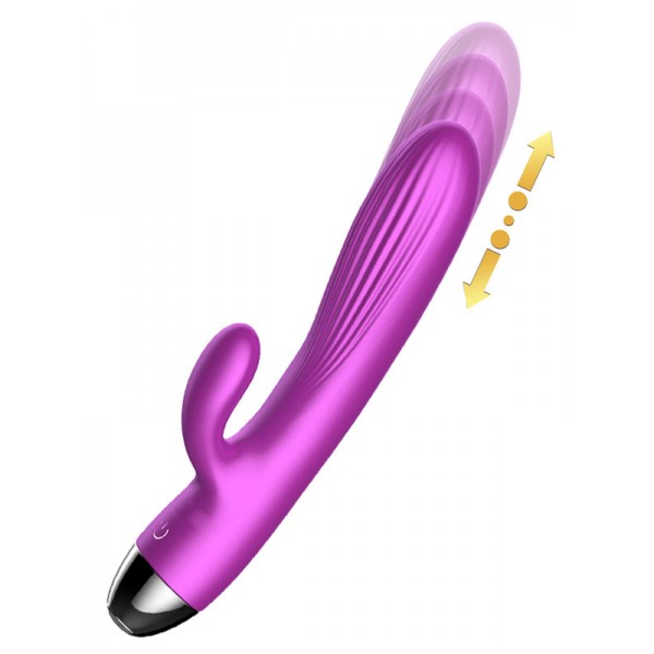FoxShow Brilliant X7 Klitoris Uyarıcılı Şarjlı Vibratör 20.4 cm