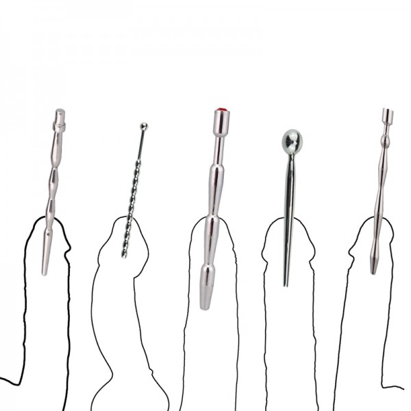 BDSM Paslanmaz Çelik Boğumlu Penis Çubuğu